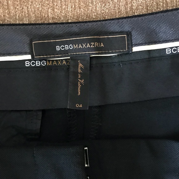 BCBG MaxAzria black slacks size 4 , 34”inseam - Picture 4 of 6